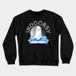 Indoorsy- A cut loner ghost Crewneck Sweatshirt